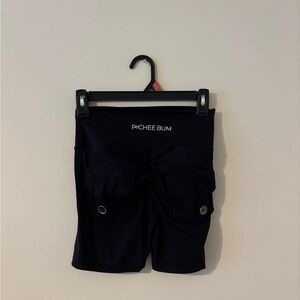 Pochee Bum Women's Black Athletic Shorts